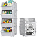 Stackable Storage Bins Open Front by Skywin