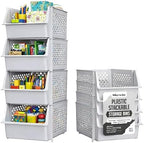 Stackable Storage Bins Open Front by Skywin