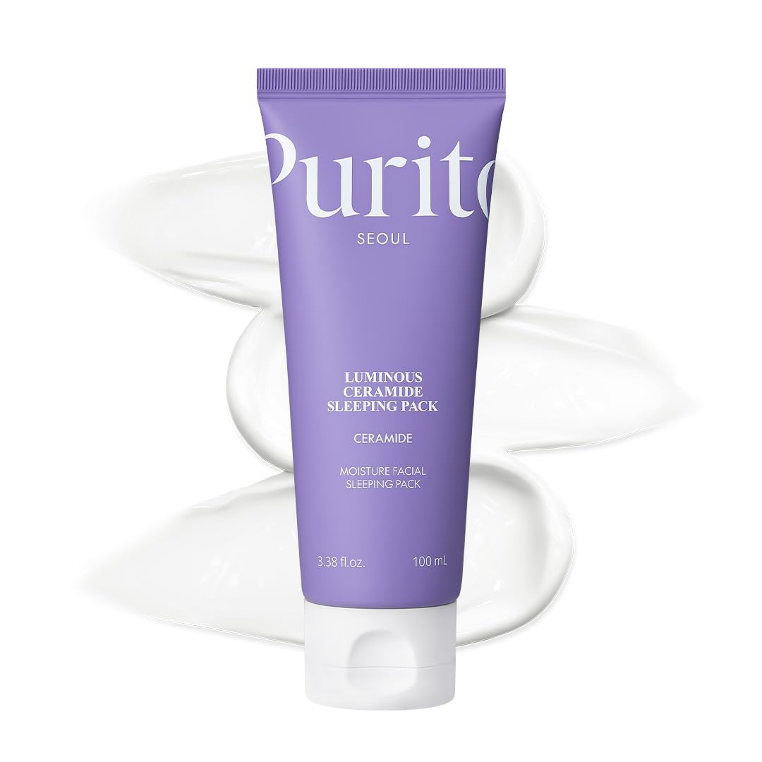Luminous Ceramide Sleeping Pack – Overnight Recovery Cream with 3,000ppm Ceramide, Cica Complex to Calm Irritation & Redness, and Long-Lasting Hydration for Sensitive Skin, 80ml / 2.70 fl.oz