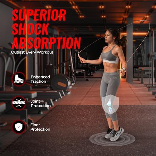 SUPERJARE 0.79'' Extra-Thick 48 Pcs 192 Sq Ft Exercise Equipment Mats - Image 3
