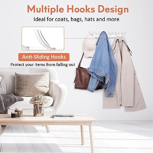 Optish Coat Rack Wall Mount, Coat Hook Wall Mount, Wall Hooks - Image 5