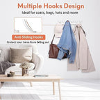 Optish Coat Rack Wall Mount, Coat Hook Wall Mount, Wall Hooks - Image 5