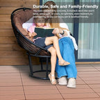 EchoDeck Interlocking Deck Tiles, 44 Pack Deck Tiles Interlocking Outdoor All - Image 3