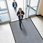 Front Door Mat Outside Entrance, 4x6ft Oversized Rubber Doormat, Large Low by PEADEEAS