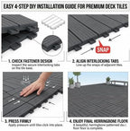 Weatherproof Interlocking Patio Tiles - Image 6