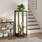 2 Tier Plant Stand Indoor Corner Tall Square Shape Plant Shelf - Image 3