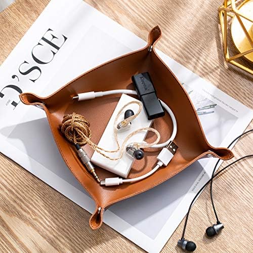 PU Leather Jewelry Valet Tray for Women and Man - Image 5
