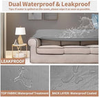 Easy-Going 100% Waterproof Chair Couch Cover, Stretch Jacquard Sofa Cover - Image 3