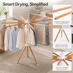 Tripod Foldable Clothes Drying Rack, Rotary Laundry Drying Rack - Image 4