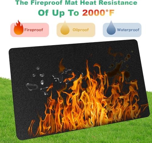 TAOMAND Large 90 x 52 inches Under Grill Mats - Image 3
