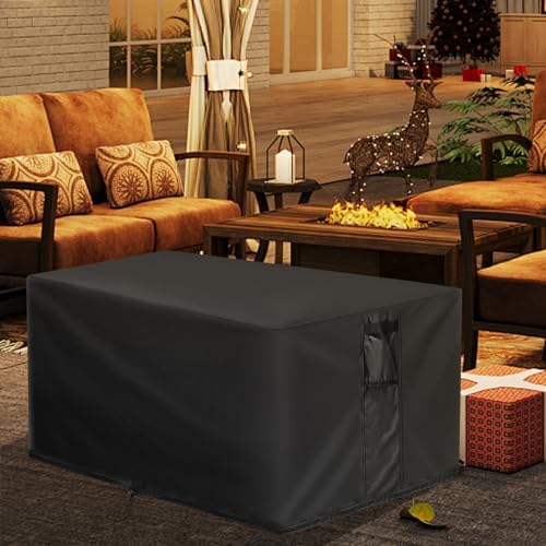 Outdoor Fire Pit Cover Rectangular Waterproof-50x38x23in - Image 7