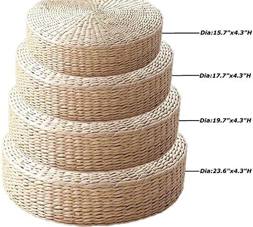 HUAWELL 2 Pack Tatami Floor Pillow Sitting Cushion Bigger Size, Round Padded - Image 3