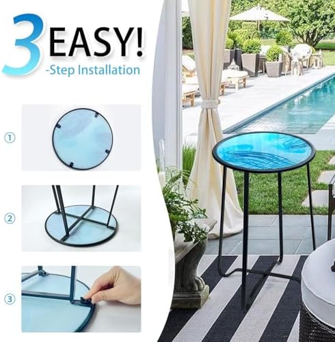 LIFFY Outdoor Side Table, Decorative Plant Stand & End Table - Image 7