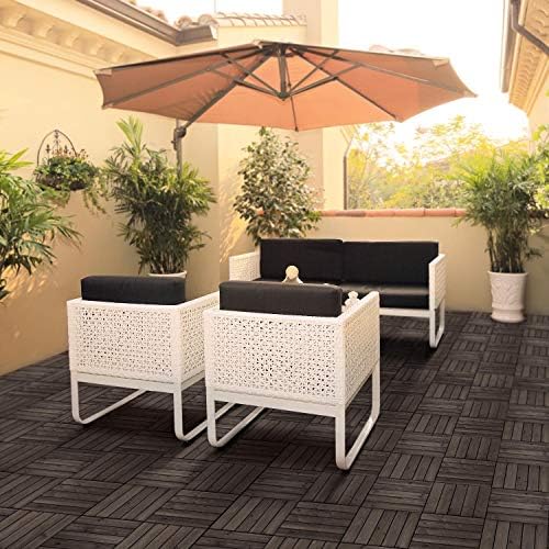 Yaheetech 33PCS Interlocking Deck Tiles Outdoor Patio Floor - Image 3