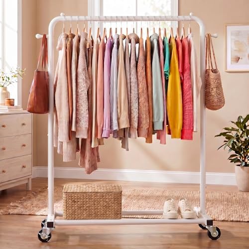 Sywhitta Metal Clothing Rack on Wheels - Image 2