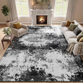 Black Washable Rug 6x9 Area Rugs by Acapet