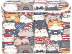Bolaz Storage Bins with Lids and Handles, National Flag Cat Pattern Storage Box - Image 2