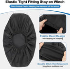 Winch Cover, Heavy Duty Waterproof Dust-Proof Winch Protection Cover, - Image 5