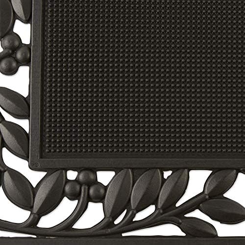 DII Rubber Doormats Collection All Weather, Leaf Border - Image 4