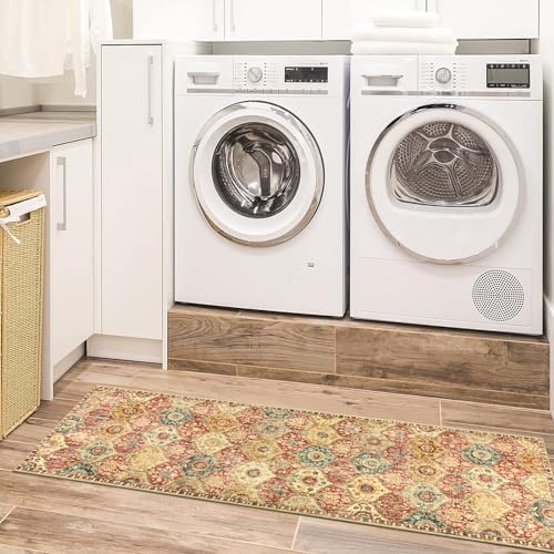 Lahome Moroccan Washable Runner Rug, 2x6 Soft Kitchen Runners - Image 4