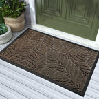 Yimobra Leaf Pattern Door Mat, 36 x 24 in by Yimobra