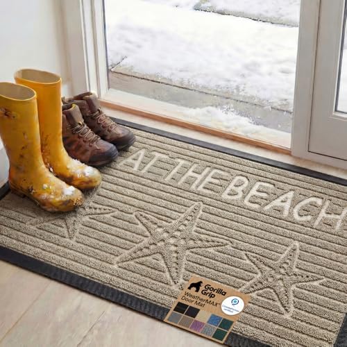 GORILLA GRIP WeatherMAX Door Mat, Indoor Outdoor Use by GorillaGrip