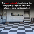 SnapLock GarageDeck 12"x12" Interlocking Garage Floor Tiles - Image 4