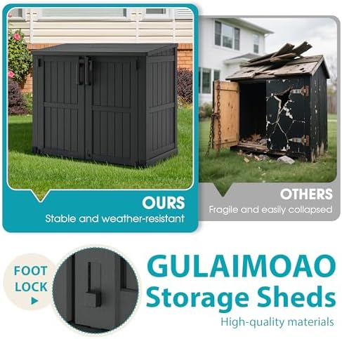 Outdoor Horizontal Storage Shed 36 Cu Ft - Image 4
