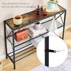 Hoctieon Industrial Console Table, 3 Tier Entryway Table, Hallway Table - Image 6