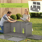 Devoko 100 Gallon Outdoor Storage Box, Waterproof Deck Box Lockable - Image 5