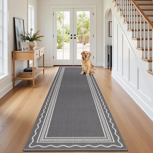 Ileading Runner Rug for Hallways 2.6x10ft Heavy-Duty Durable Entryway Floor Mat by Ileading
