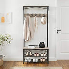 VASAGLE Shoe Bench Rack, 3-Tier Storage Shelf - Image 4