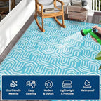 9x12 Outdoor Rug Waterproof Foldable Plastic Straw Carpet - Image 7
