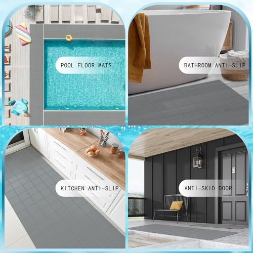 Tondiamo Pool Mats Non Slip Drainage Floor Pool Deck Mats, 3X 20 Ft - Image 6
