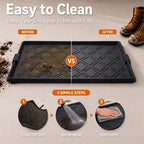 Boot Tray for Entryway, Rubber Shoe Mat, Waterproof Shoe Tray - Image 6