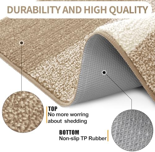 Kitinjoy Indoor Outdoor Door Mat, 59x36 Non-Slip Dirt Trapper Doormats - Image 3