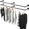 Oroonoko 70" Wall Mounted Clothes Rack, Closet Rods by Oroonoko