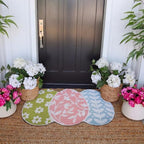 Tinideya Easter Welcome Doormat Easter Eggs Non Slip Coir Door Mat - Image 5