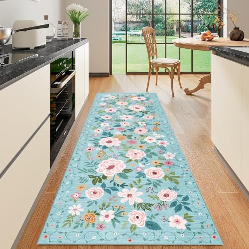 DUKINO 2x6 Runner Rug for Hallway, Washable Kitchen Rugs Non Slip by DUKINO