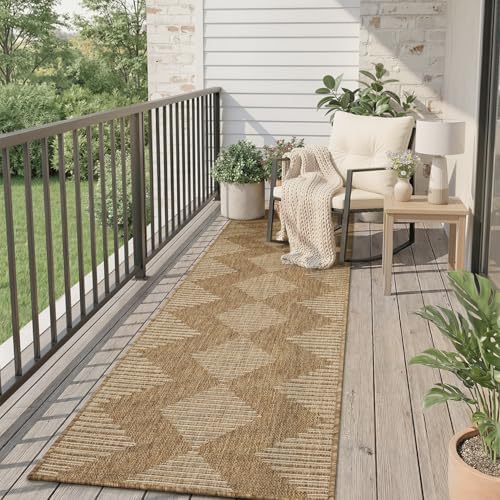MontVoo-2x6 ft Indoor Outdoor Runner Rugs by MontVoo