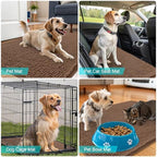 OLANLY Dog Door Mat for Muddy Paws 44x24, Super Absorbent Chenille Mud Mat - Image 7