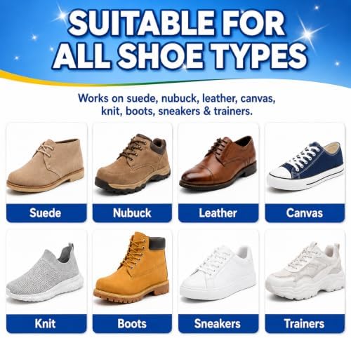 Suede Shoe Cleaner Kit, 6.76 fl oz Foam Cleaner - Image 4