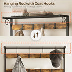 YATINEY Coat Rack Shoe Bench, 4-in-1 Hall Tree - Image 4