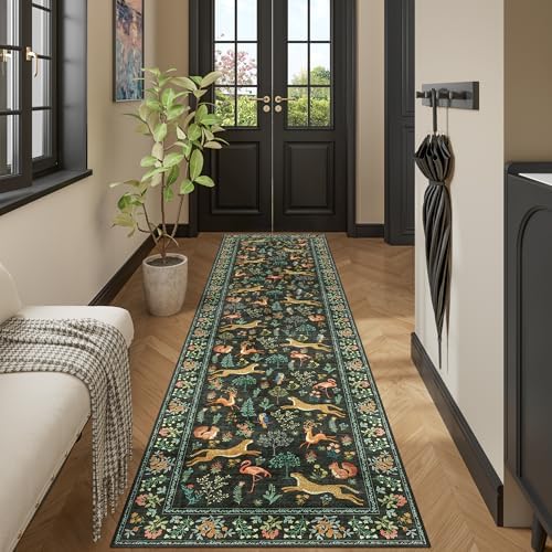 DUKINO 2.6x10 Washable Runner Rug, Non Slip Animal Rug - Image 3