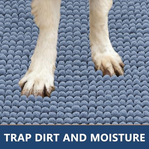 Smiry Dog Door Mat for Muddy Paws 59x24, Absorbent Low-Profile Doormats - Image 4