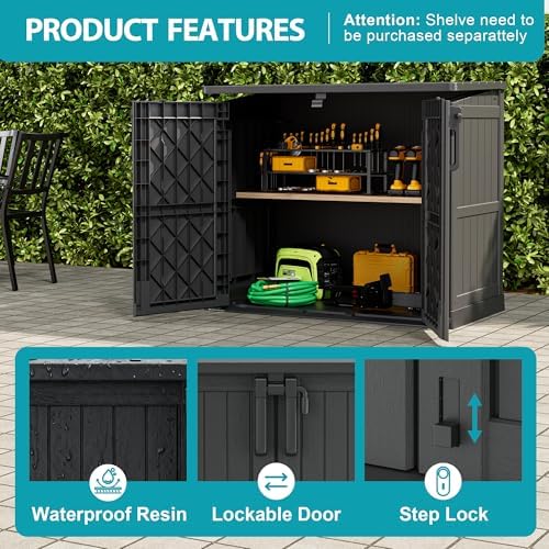Outdoor Horizontal Storage Shed 36 Cu Ft - Image 3