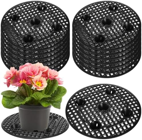 Tlence 15 PCS Plant Level Pot Elevator, 12 inch Plastic Potted Plant Stands by Tlence