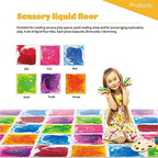edusense Liquid Sensory Floor Tiles Non-Slip Autism Home&Classroom Play 3+ - Image 2