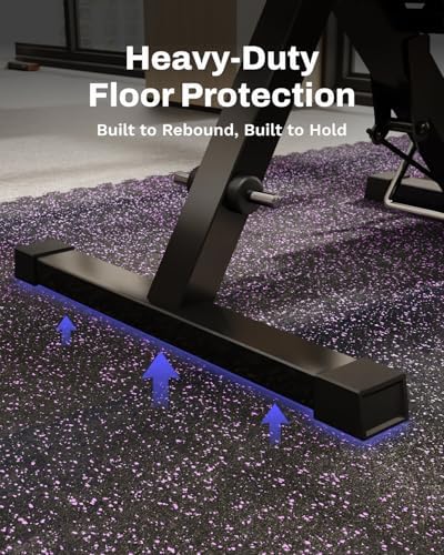 AIRHOP 0.56in Thick 48 Sq Ft Exercise Equipment Mats, 12 Tiles Upgraded Rubber - Image 5