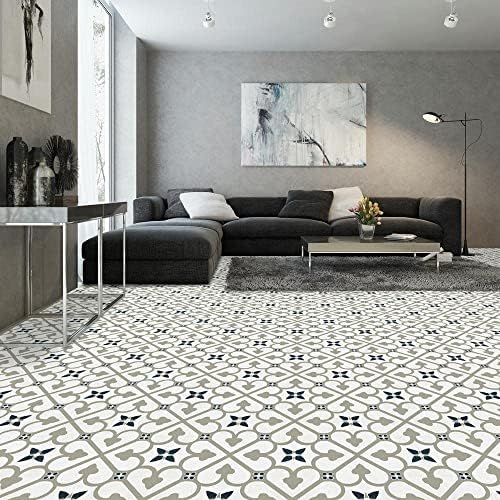 Vinyl Peel & Stick Vinyl Floor Tiles, 12 x 12 in - Image 2